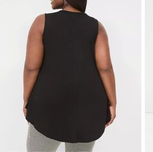 Lane Bryant Black Sleeveless Blouse